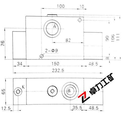 PHY-G25平衡閥外形及連接尺寸